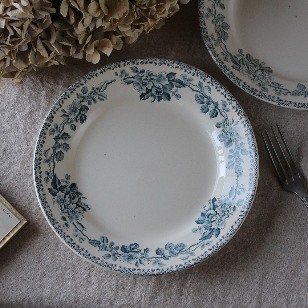 サンタマン窯GUADELOUPE平皿（直径22cm） フランスアンティーク食器