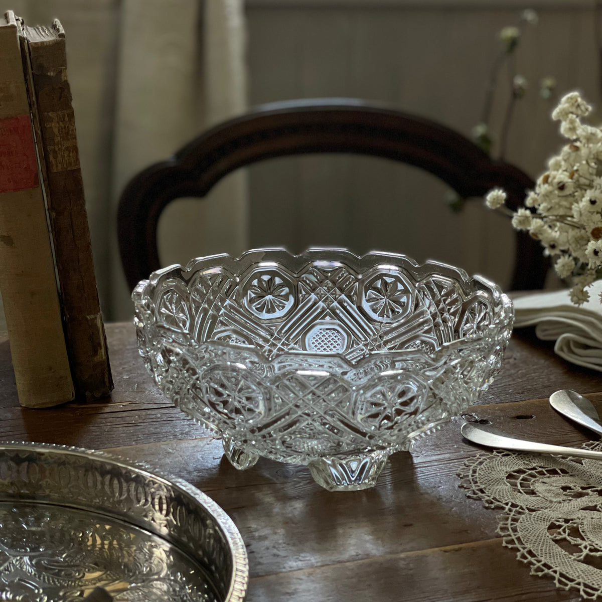 豪華!40s〜50sアメリカアンティーク 大理石&クリスタル付き大型ガラス 豪華!40s〜50sアメリカアンティーク 大理石&クリスタル付き大型ガラス