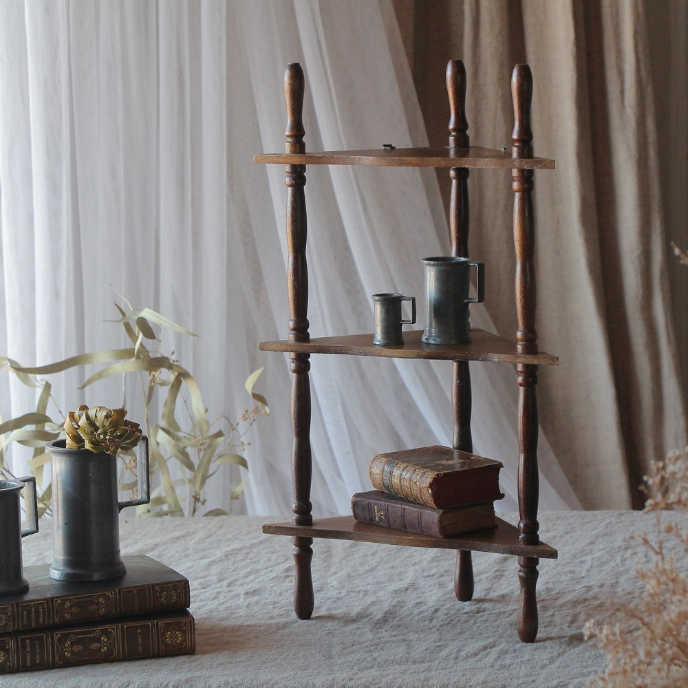 セール　フランス　飾り棚　アンティーク？　ビンテージ？ 5段オープンシェルフ.3 フランス アンティーク 店舗什器 飾り棚