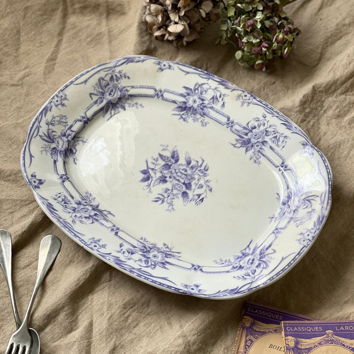 サルグミンヌ窯『SERES』オーバル大皿（41x32.5cm） フランス