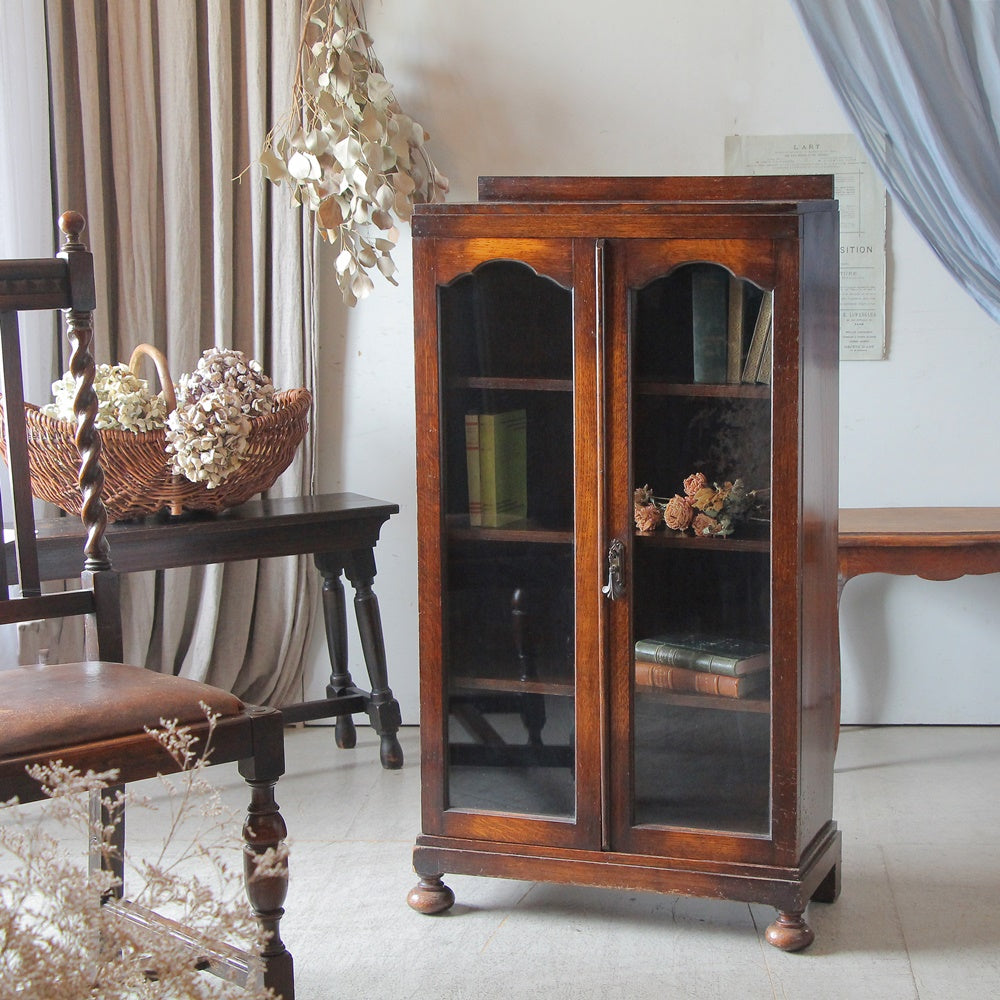 2点あり！1930年代オーク材（高さ111.5cm）ブックケース（本棚