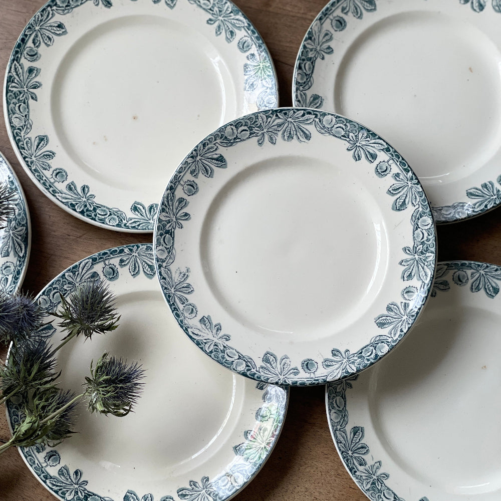 6枚あり！サラン窯「SAVOIE」平皿（直径23cm） フランスアンティーク