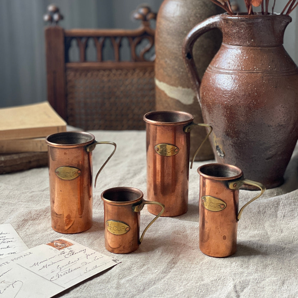 コッパー（銅）メジャー4点セット フランスアンティーク – チェルシー