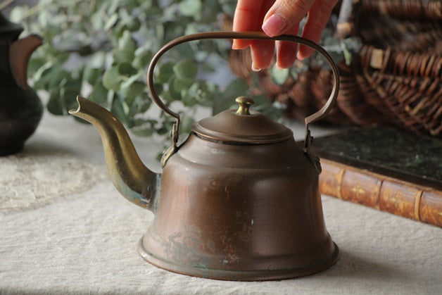 イギリス アンティーク コッパ―ケトル 銅製 インテリア 水差し