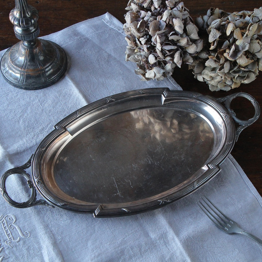 アンティーク オーバルプレート トレイ フランス アンティーク