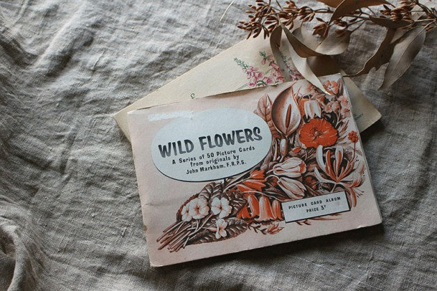 イギリスアンティーク ピクチャーカード WILD FLOWERS カードアルバム 1/2 – チェルシーオールド