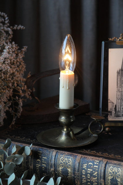 キャンドルスタイルの真鍮スタンド フランスアンティーク照明  