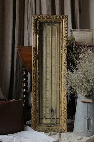 ナポレオントワ（３世）時代のレアな気圧計フレーム　フランスアンティークインテリア雑貨　
