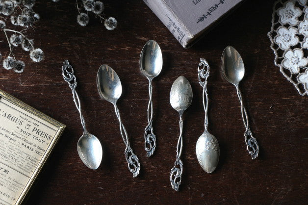 カトラリー　シルバー細工スプーン カトラリーシルバー細工スプーン