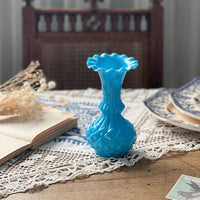 ポルティユー・ヴァレリスタル社オパリンフラワーベース（fg241024）　フランスアンティーク