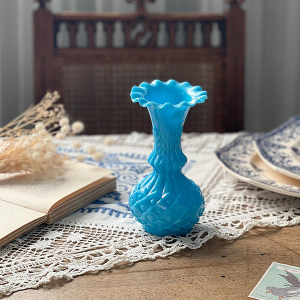 ポルティユー・ヴァレリスタル社オパリンフラワーベース（fg241024