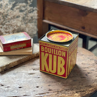 Bouillon KUB（ブイヨン・クブ）TIN 缶（高さ14.5cm）　フランスアンティーク