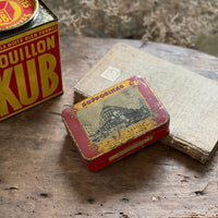 パリの街並みが描かれたTIN 缶（13x8.5cm）　フランスアンティーク