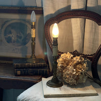 ２点あり！キャンドルモチーフが素敵なデスクスタンド（高さ26cm）　フランスアンティーク