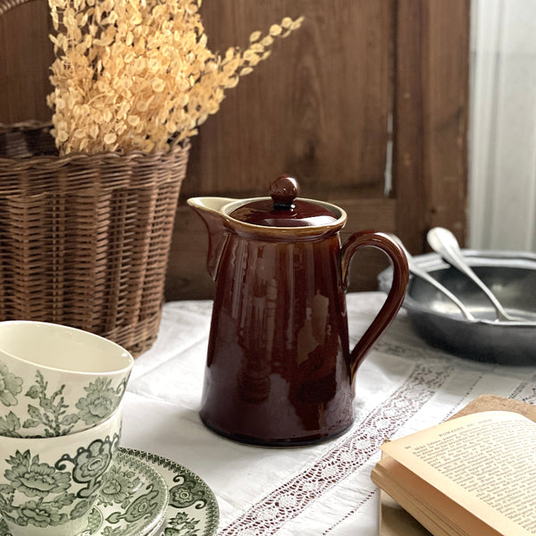 ブラウンカラーのDENBY（デンビー）ポット（容量900ml） イギリス