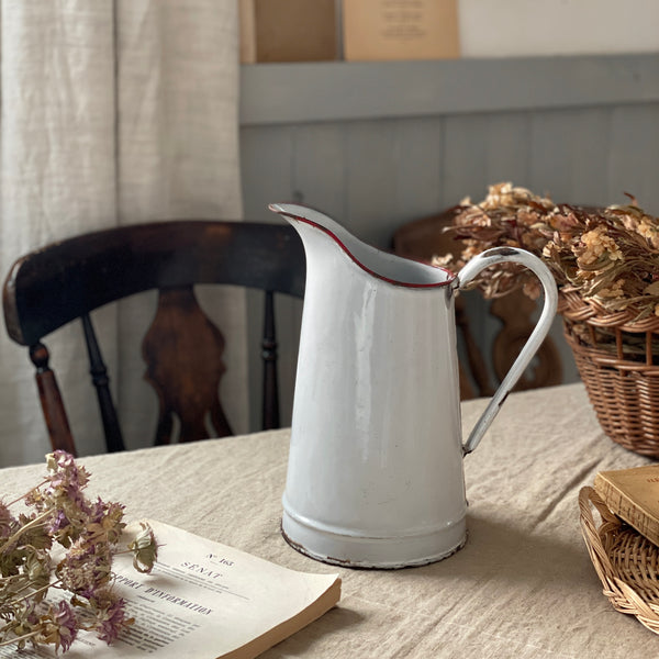 フランスアンティーク エナメル手描き ジャグ フランスアンティーク