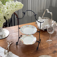 アイアン製アフタヌーンティースタンド（皿2枚付き）Royal Albert
