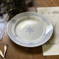 1841-1876年クレイユモントロー窯大皿（直径31.5cm）　フランスアンティーク