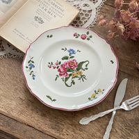 サンタマン窯『Vieux Saint- Amand』平皿（直径24.5cm）　フランスアンティーク
