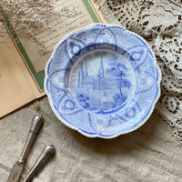 1830年代Thomas &John Carey社B＆Wスープ皿（直径26cm）　イギリスアンティーク