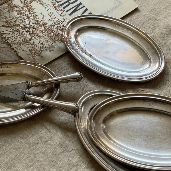 フランス　シルバーディッシュ　純銀　大皿 フランス シルバーディッシュ 純銀 大皿 フランス シルバー