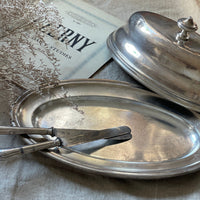 シルバープレート蓋付きホテルウェア　フランスアンティーク