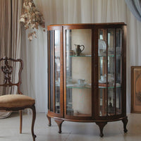 1940年代ウォールナット材キャビネット（高さ120cm）　イギリスアンティーク