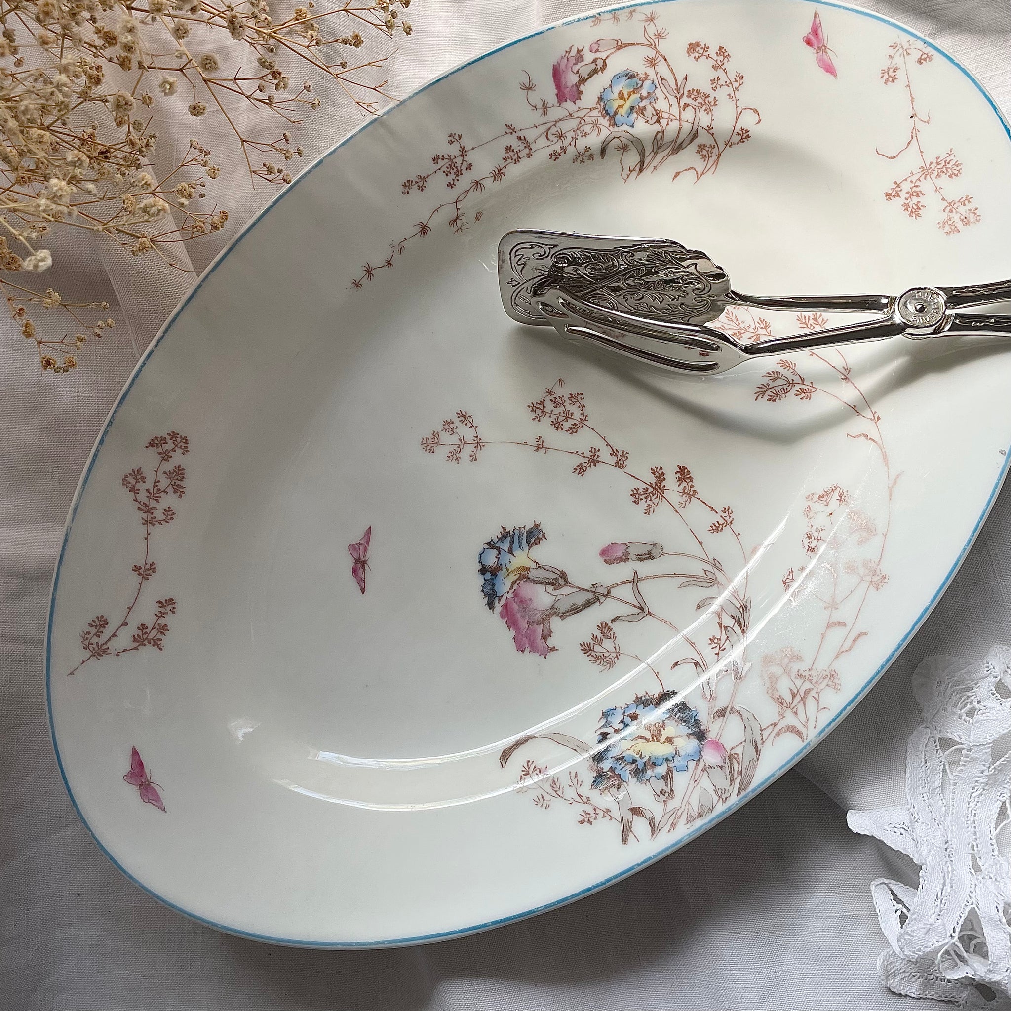 FENTON OLD サムプリント&アンベリーナカレーガラス フリル FENTON OLD サムプリント&アンベリーナカレーガラス フリル