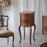 マーブルトップのシュベ（ベッドサイド）高さ90.5cm　フランスアンティーク