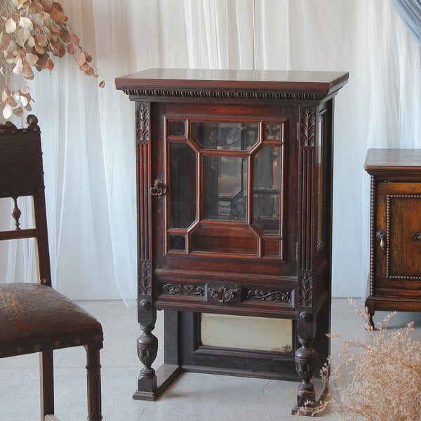 1880年代マホガニー材キャビネット（高さ99.5cm） イギリス