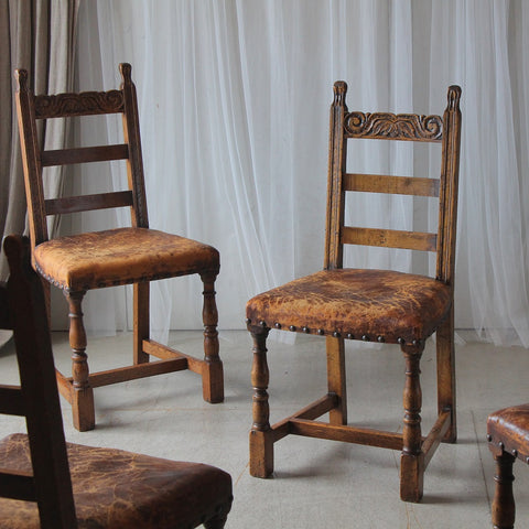 ４脚あり！ティッチマーシュ＆グッドウィン社ダイニングチェア　イギリスアンティーク