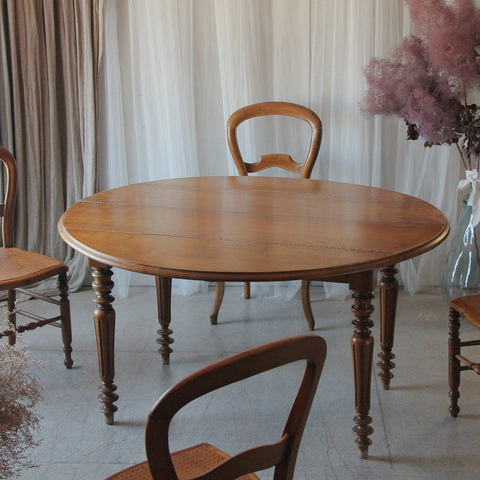 ウォールナット材バタフライテーブル（高さ71cm）　フランスアンティーク