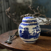 リントンズ社アドバタイジングティーキャディー（高さ14cm）　イギリスアンティーク