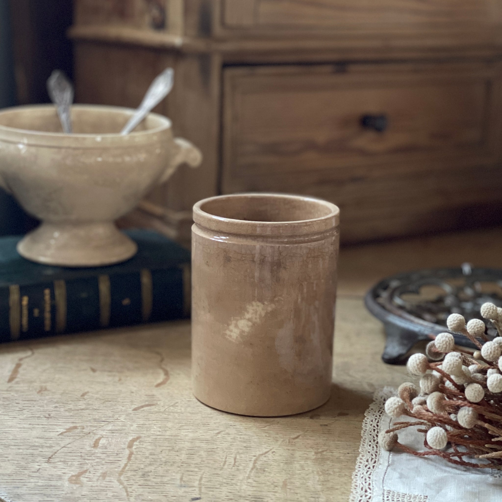 フランスアンティーク コンフィチュールポット フランス アンティーク