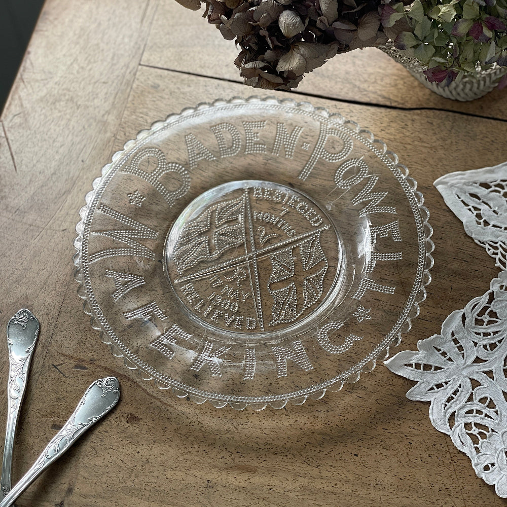 1900年ベーデン大佐のコロネーションプレート（直径25.5cm）　イギリスアンティーク