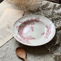 ロンシャン窯『chardon』アザミの大皿（直径30cm）　フランスアンティーク