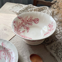 ロンシャン窯『chardon』アザミのボウル（直径28cm）　フランスアンティーク