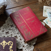 アールヌーボー調　赤い装丁の美しい洋書（25.5x17cm）　フランスアンティーク