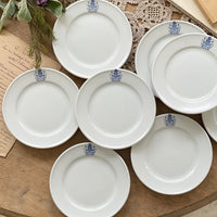 8枚あり！パリのパブで使われた平皿（直径17cm）　ジャーマンアンティーク