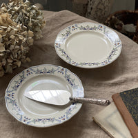 ２枚あり！リュネビル窯『QUEVILLY』コンポティエ（直径22.5cm）　フランスアンティーク