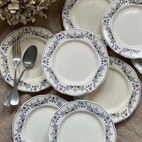 9枚あり！リュネビル窯『QUEVILLY』平皿（直径21.5cm）　フランスアンティーク