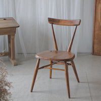 アーコール社シングルバック　スタッキングチェア（カスタード）　イギリスアンティーク