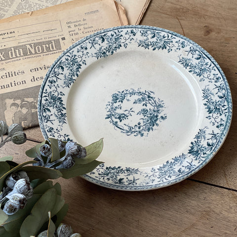 アンティーク陶器　フランス買い付け フランスから届いたアンティーク陶磁器のボウル、繊細な絵がとても