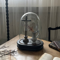 ナポレオントワ（3世）ガラスドーム（高さ39cm）オーバル　フランスアンティーク