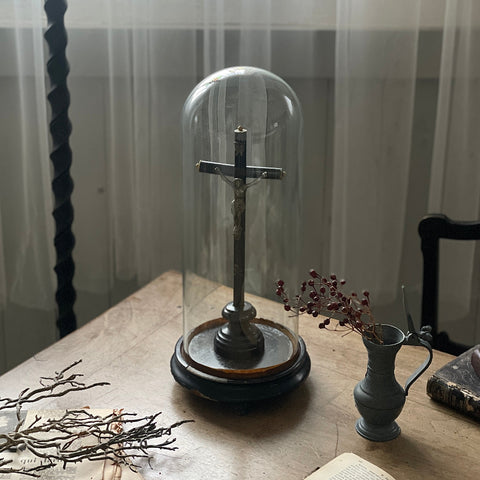 ナポレオントワ（3世）ガラスドーム（高さ40cm）　フランスアンティーク