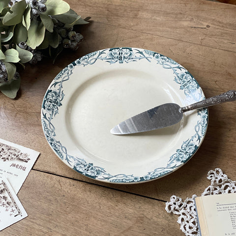 アンティーク 皿 ２枚組 4枚あり！ジアン窯平皿ARABESQUES（直径23.5cm） フランスアンティーク