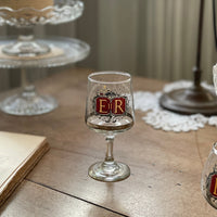 エリザベス2世コロネーショングラス（高さ12.5cm）　イギリスアンティーク