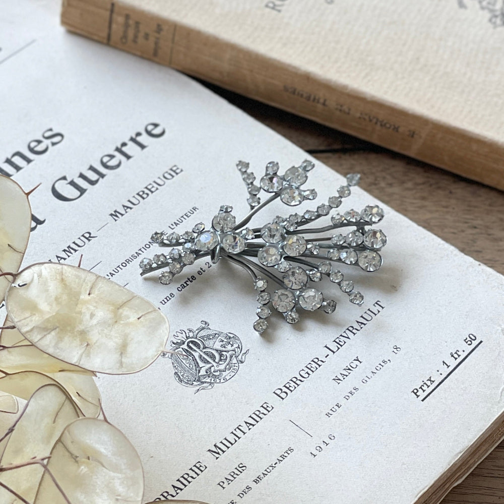 1920年代花束モチーフのブローチ（5.5x7cm）　イギリスアンティーク