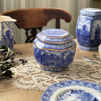 イギリス　リントンズ社アドバタイジングティーキャディー（高さ14cm）