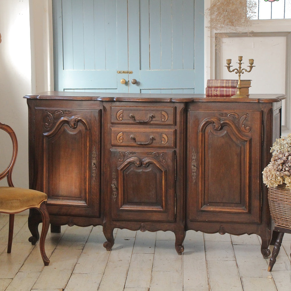 1930年代オーク材サイドボード（横幅167cm）　フランスアンティーク